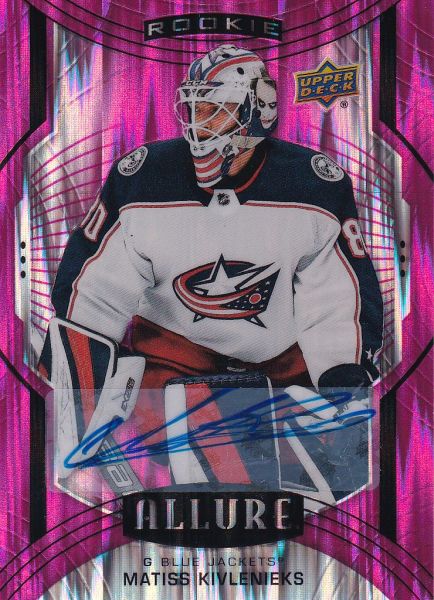 AUTO RC karta MATISS KIVLENIEKS 20-21 Allure Rookie Magenta Auto /75